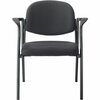 Global Industrial Contoured Chair With Arms, Fabric Upholstery, Black 516129BK